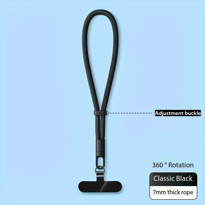 Adjustable Phone Lanyard Strap – Clip Holder for All Cases (Neck/Wrist Use)