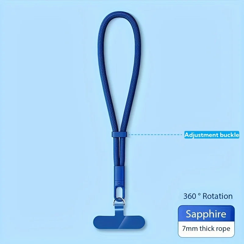 Adjustable Phone Lanyard Strap – Clip Holder for All Cases (Neck/Wrist Use)