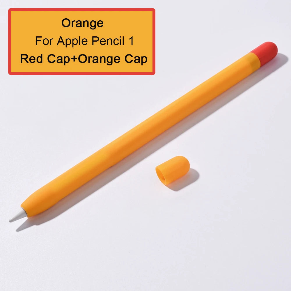 Silicone Stylus Cover for Apple Pencil 1 & 2 β Colorful Anti-Slip Case
