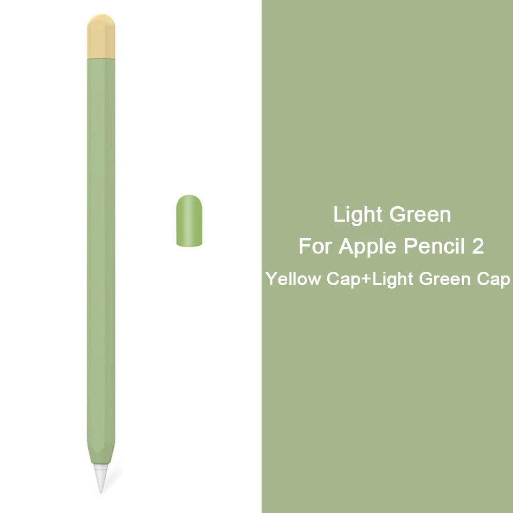 Silicone Stylus Cover for Apple Pencil 1 & 2 β Colorful Anti-Slip Case
