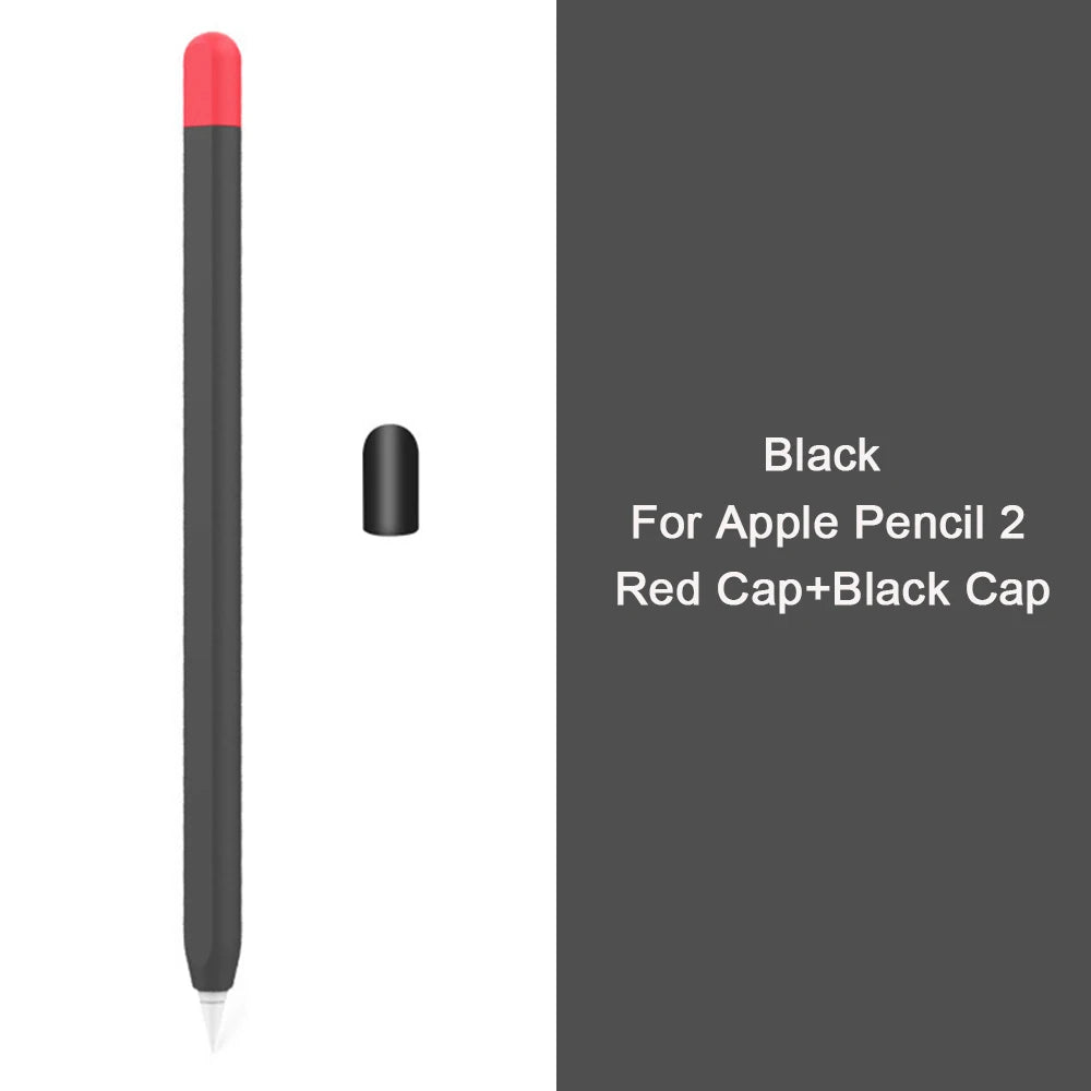 Silicone Stylus Cover for Apple Pencil 1 & 2 β Colorful Anti-Slip Case
