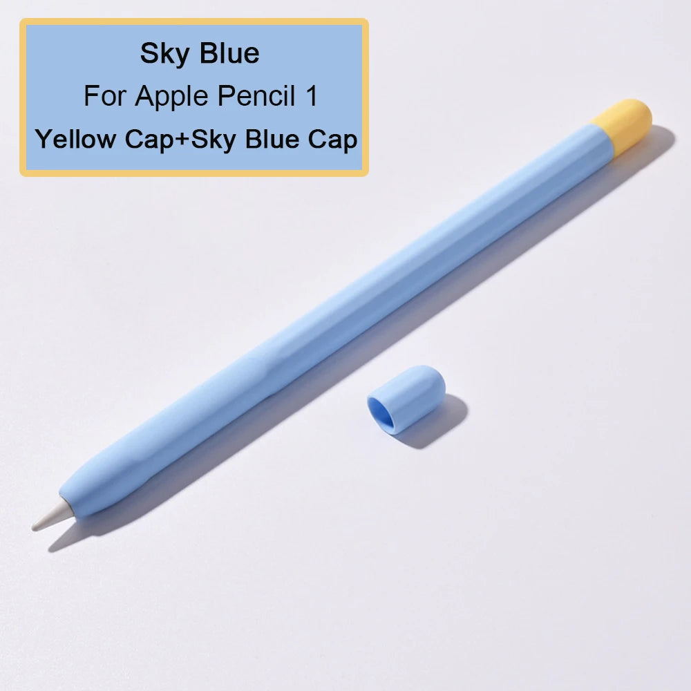 Silicone Stylus Cover for Apple Pencil 1 & 2 β Colorful Anti-Slip Case