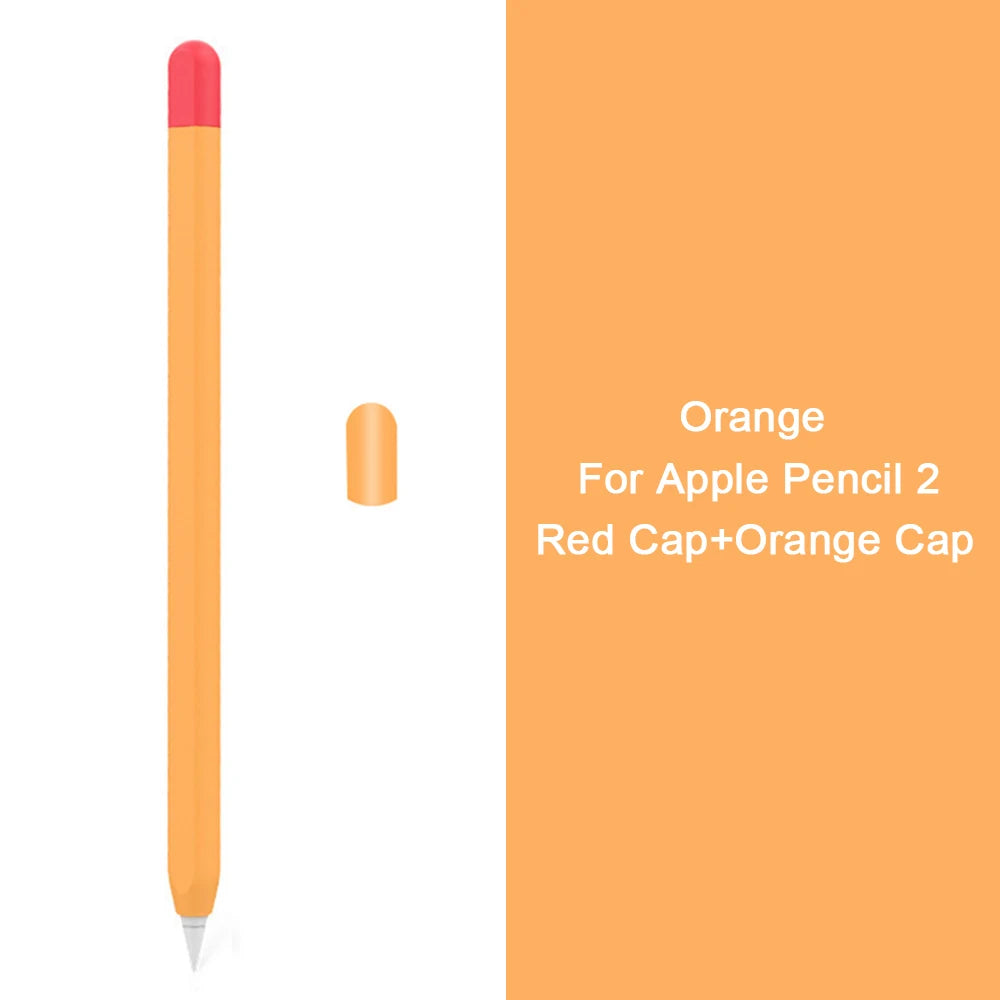 Silicone Stylus Cover for Apple Pencil 1 & 2 β Colorful Anti-Slip Case