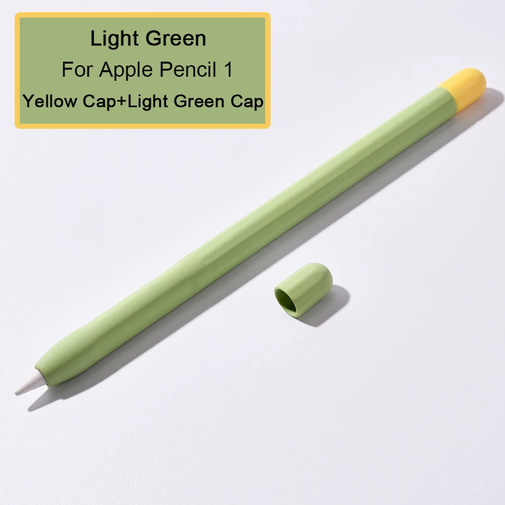 Silicone Stylus Cover for Apple Pencil 1 & 2 β Colorful Anti-Slip Case