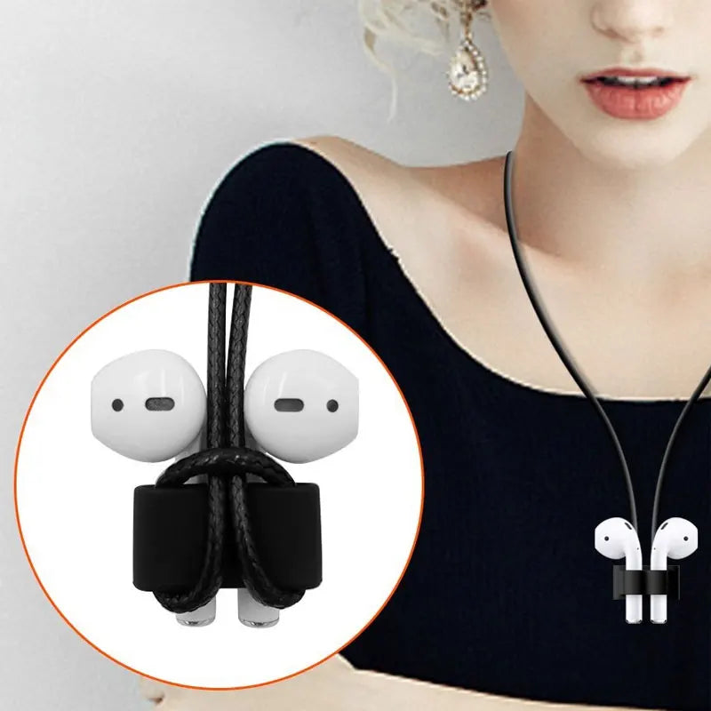 Silicone Holder Clip for AirPods – Anti-Lost Hook Compatible with Apple Watch