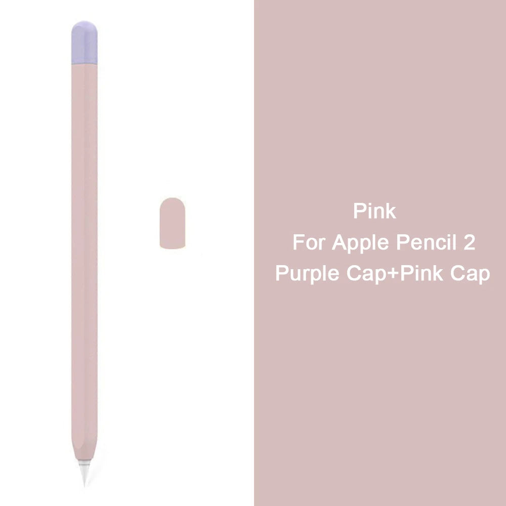 Silicone Stylus Cover for Apple Pencil 1 & 2 β Colorful Anti-Slip Case
