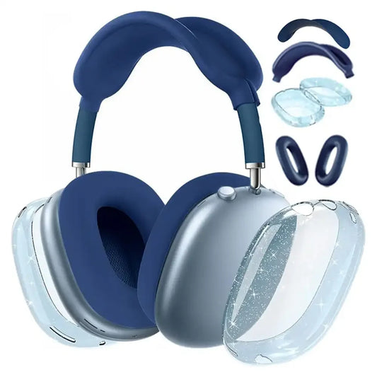 3D Transparent Anti-Fall Dust-Proof Protective Cover for AirPods Max