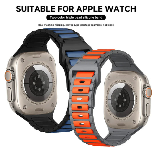 Soft Silicone Sport Band for Apple Watch 38–49mm – Ultra, Series 3–10