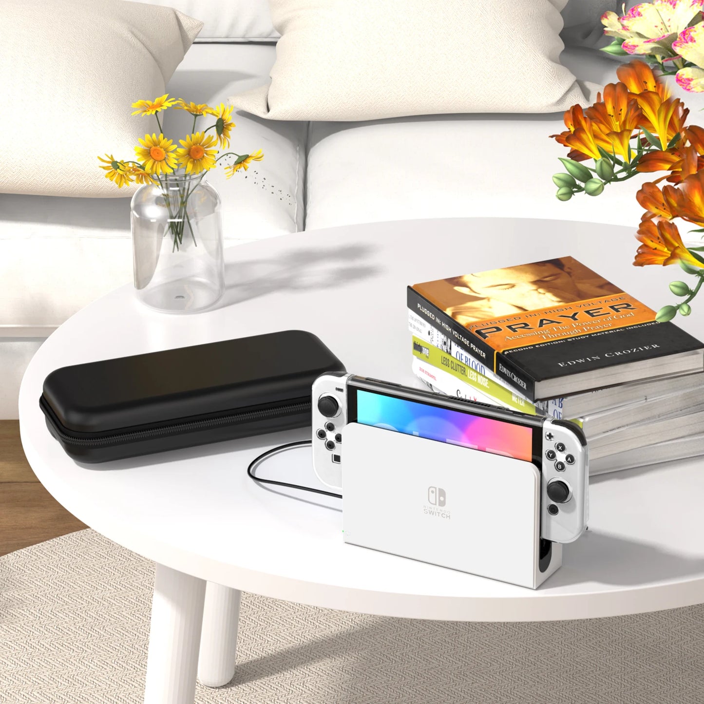9-in-1 Accessories Kit for Nintendo Switch OLED with Carrying Case (2022)