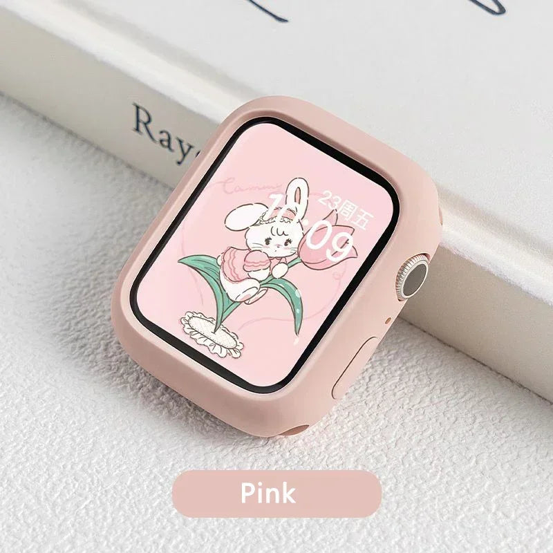 Silicone Bumper Case for Apple Watch Series 6β10 SE 42β46mm Protective Cover