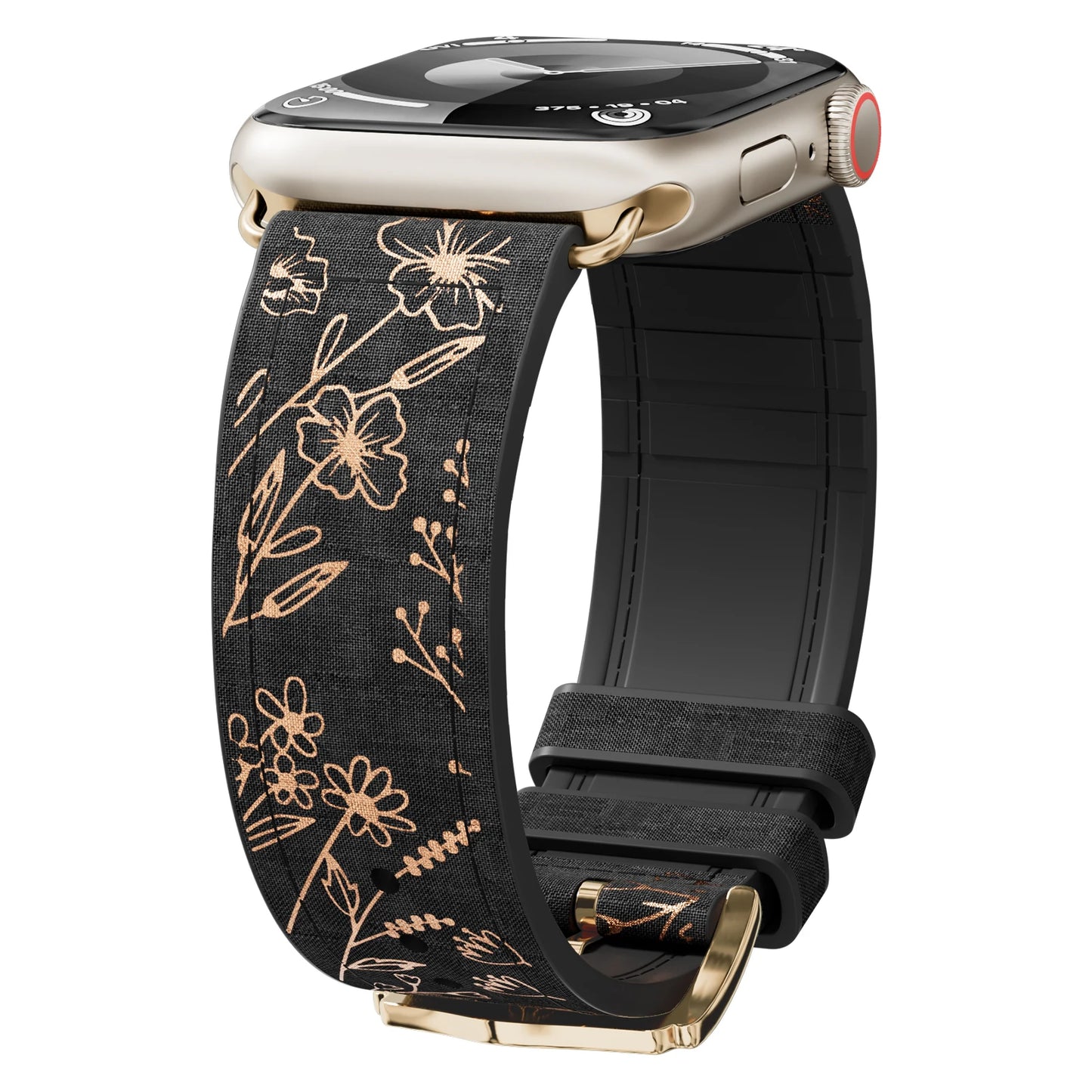 Silicone Strap for Apple Watch 49/45/44/41/40mm – iWatch Band Series 9–3 SE