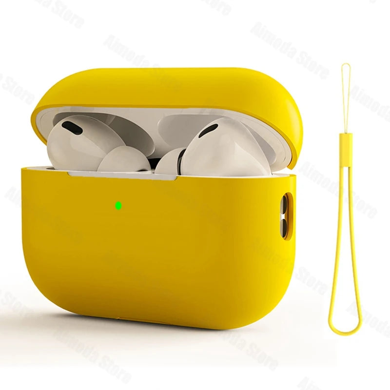Liquid Silicone Case for AirPods Pro 2/3 – Soft Protective Earphone Cover