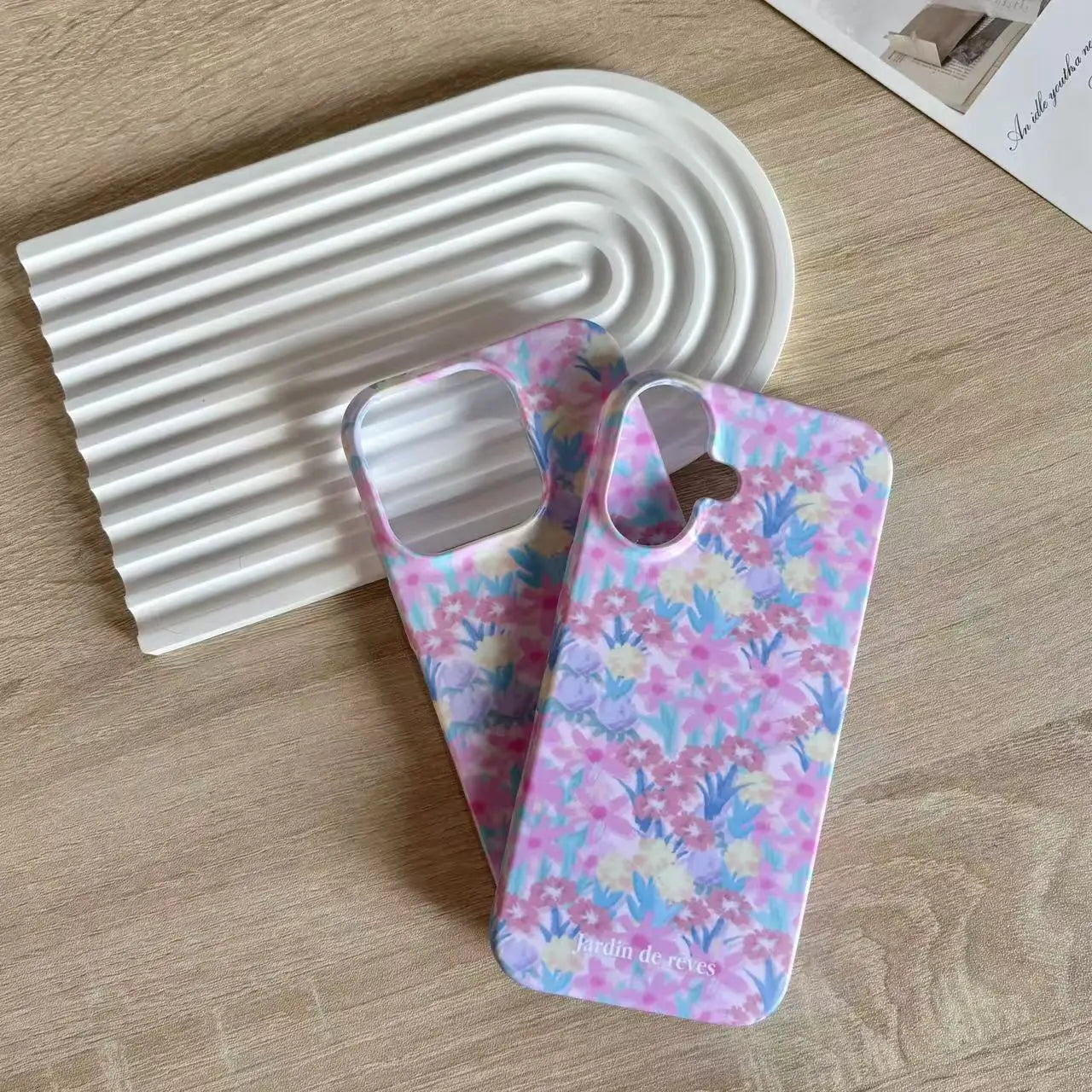 Floral Oil Painting Matte Case for iPhone 12–16 Pro Max