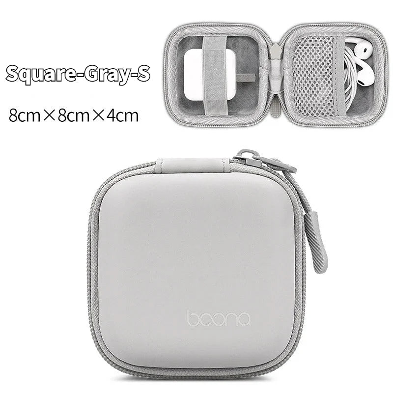 Mini Hard Shell Storage Case for Earphones, Chargers & USB Drives