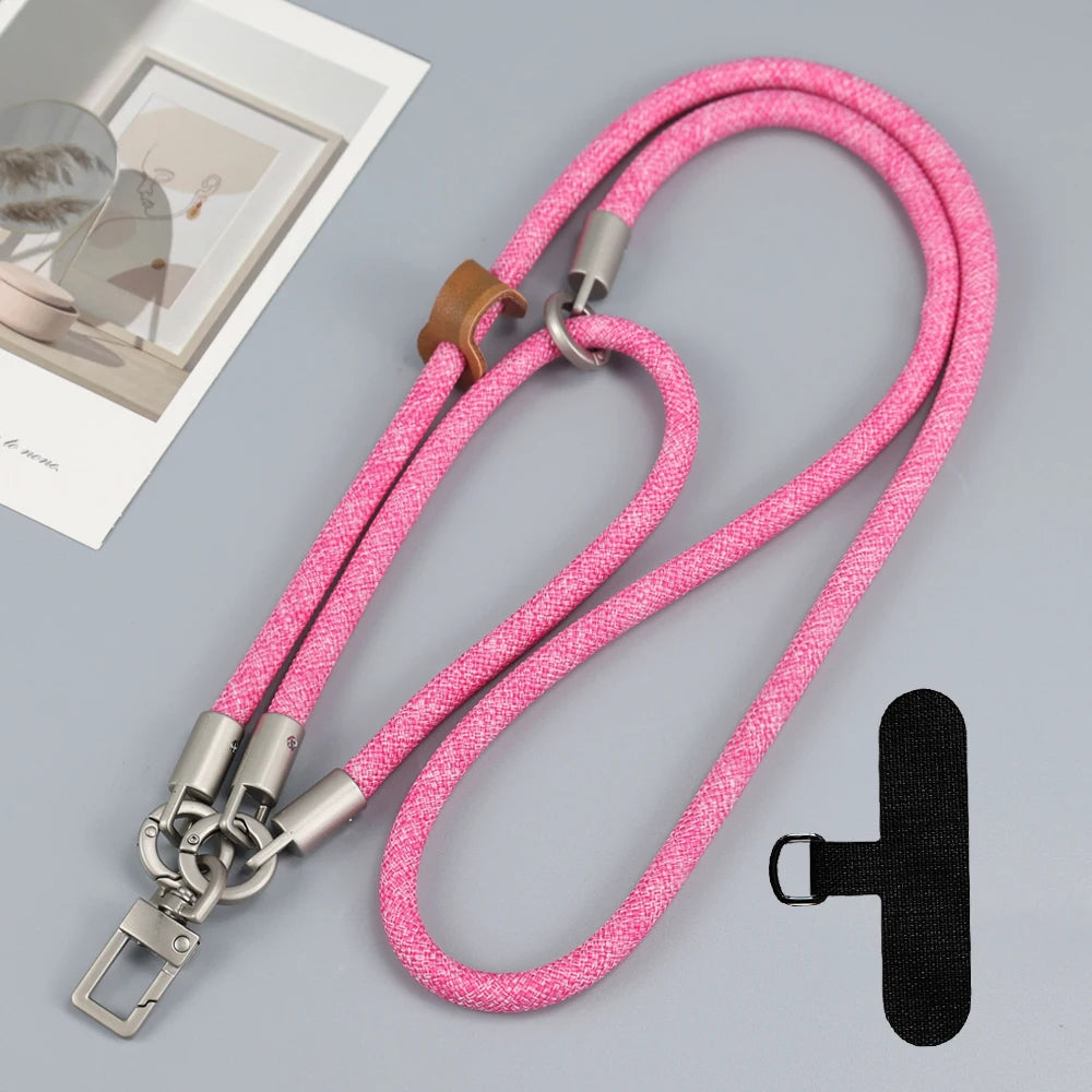 Adjustable Long Phone Lanyard with Card Holder Crossbody Strap for iPhone