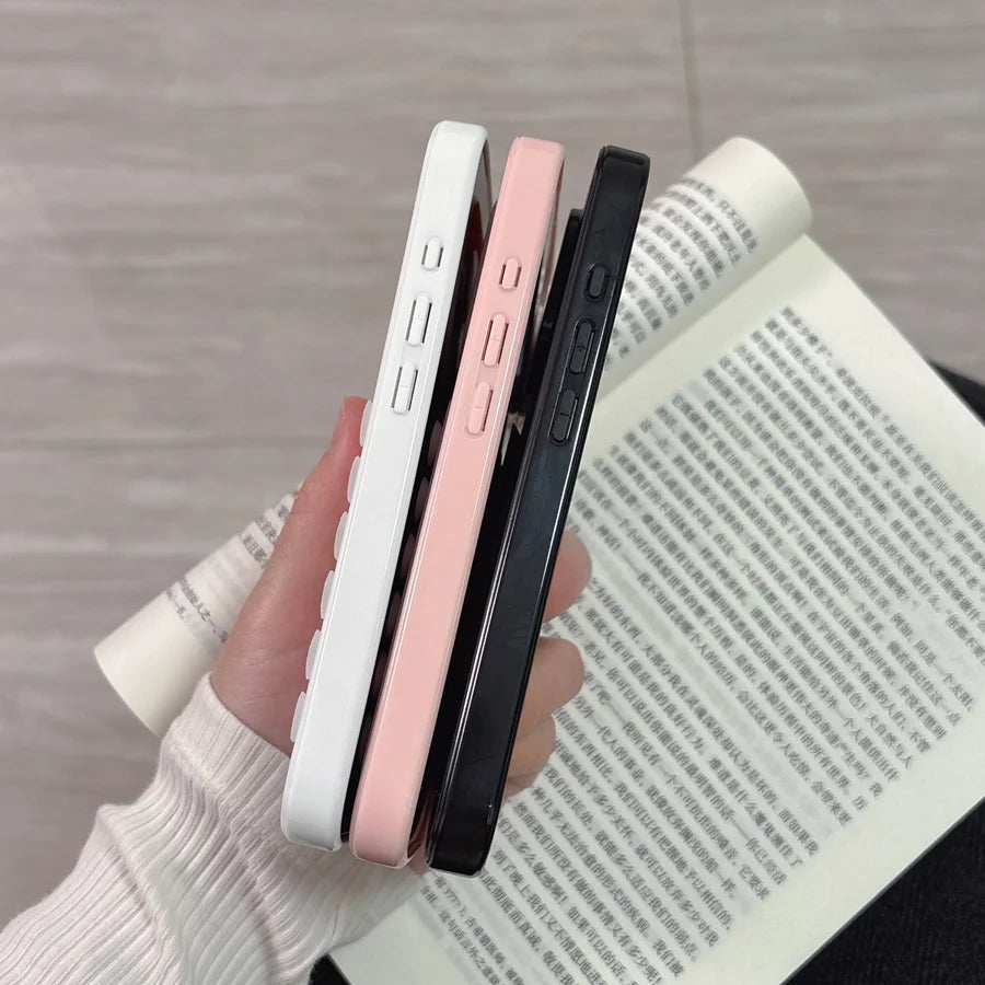 3D Suction Cup Airbag Shockproof Case for iPhone 16–7 Plus – Transparent Candy