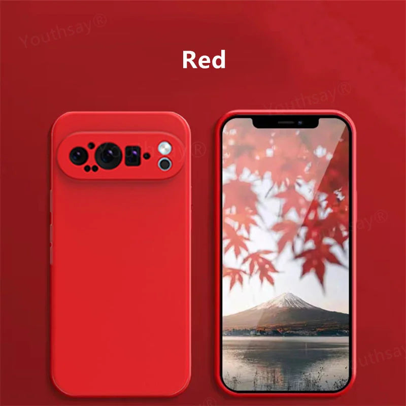 Liquid Silicone Case for Google Pixel 9 Pro/8/7/6A Soft Protective Cover