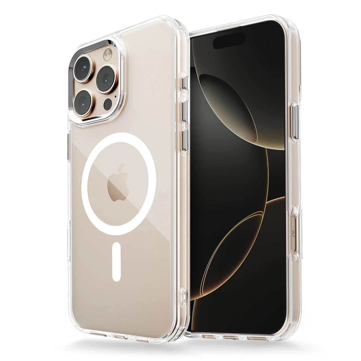 Magnetic Clear Shockproof Case for iPhone 16 15 Pro Max