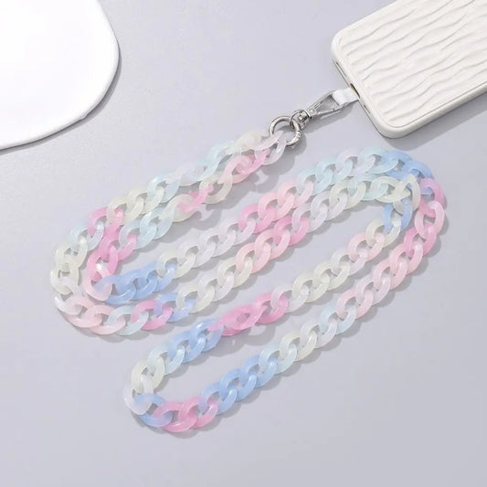 Colorful Crossbody Phone Strap Necklace with Card Slot for iPhone/Samsung