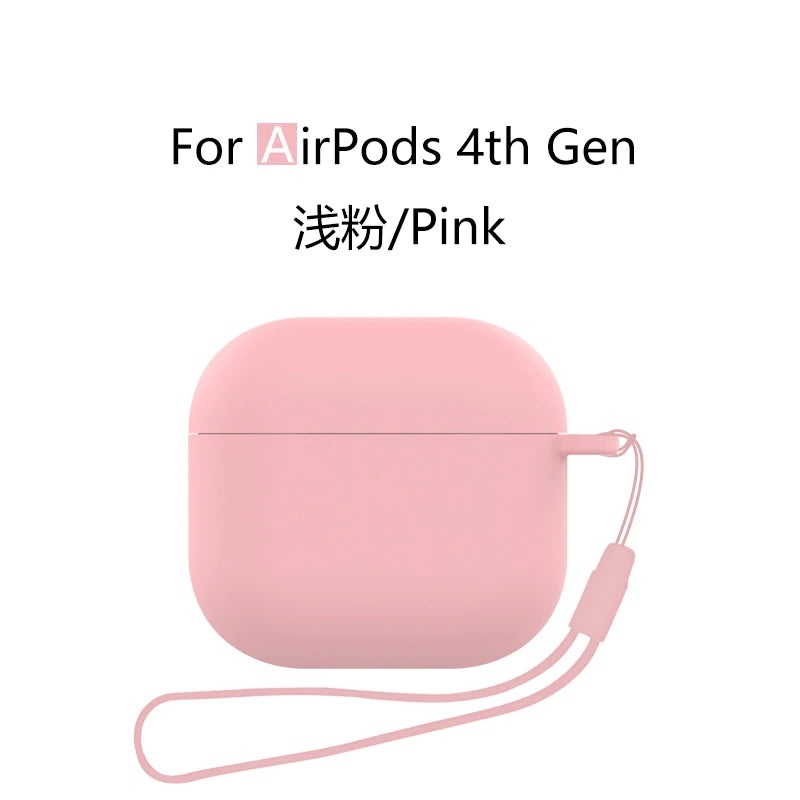 Silicone Case with Lanyard for AirPods 4 (2024) with Active Noise Canceling