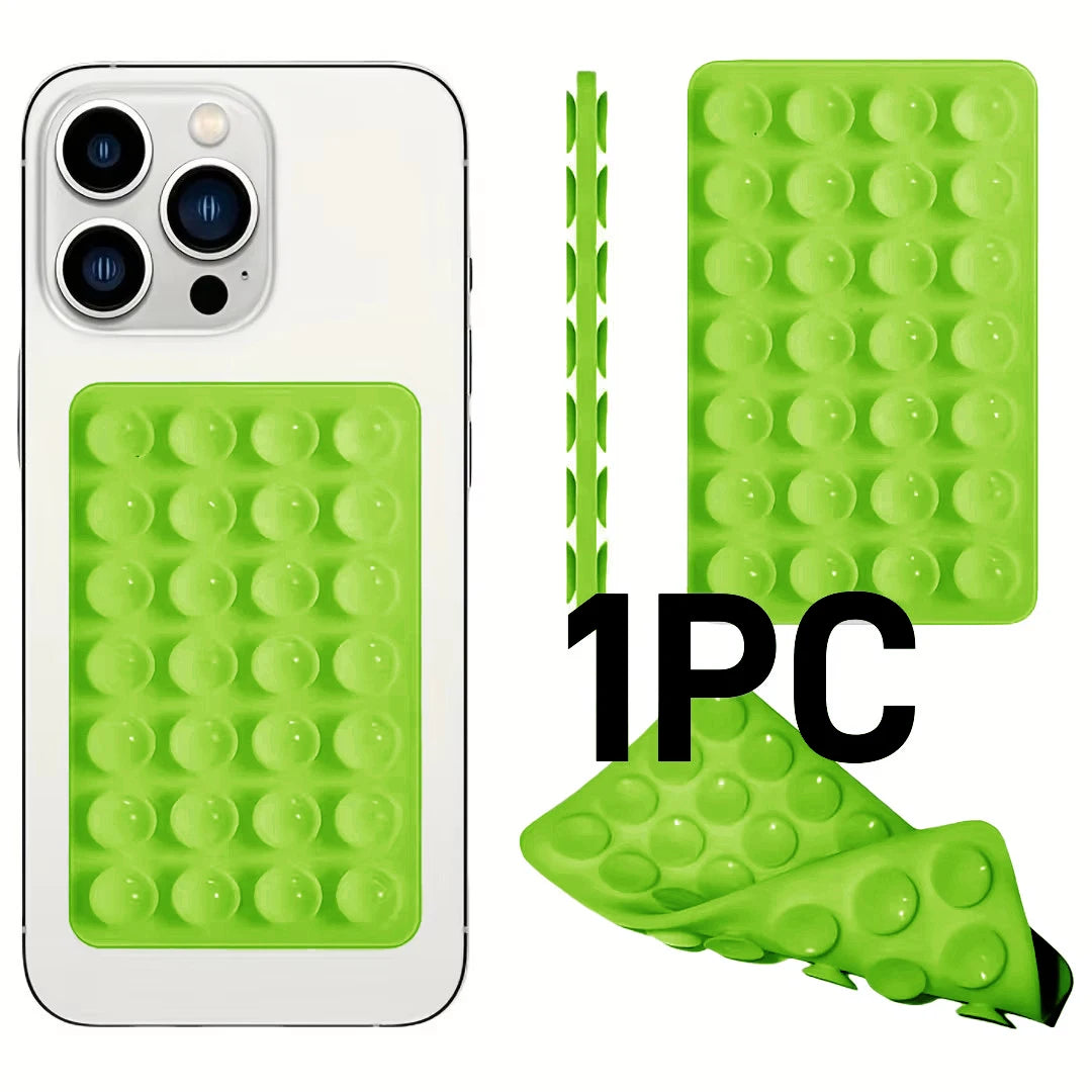 Double-Sided Silicone Suction Phone Holder – Hands-Free Universal Mount