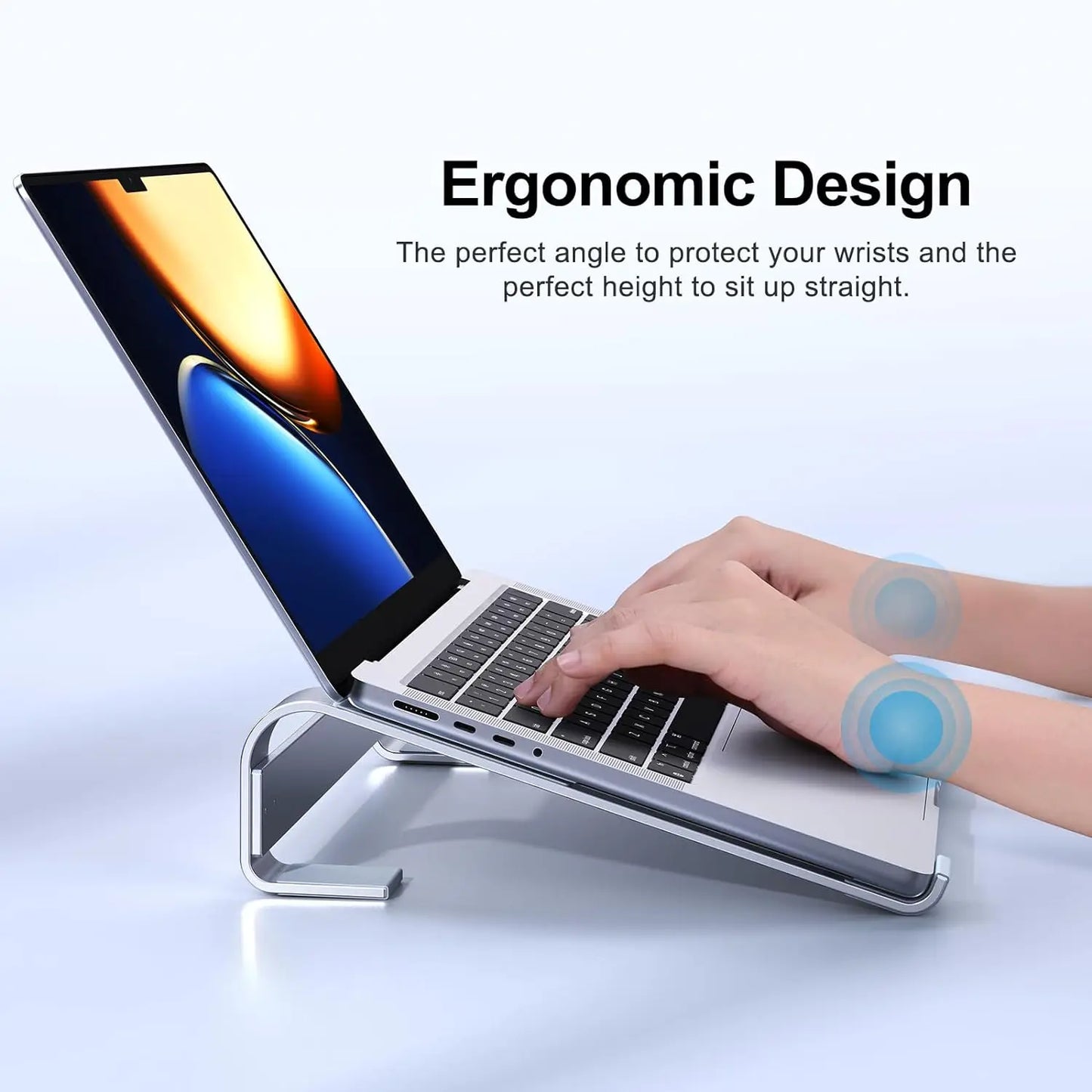 Aluminum Laptop Cooling Stand Riser for MacBook, Dell, HP, Lenovo