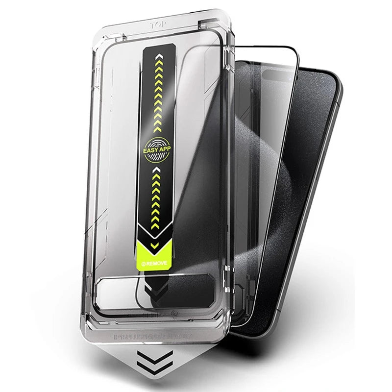 Premium Tempered Glass Screen Protector for iPhone 16/15 Pro Max & 16 Plus