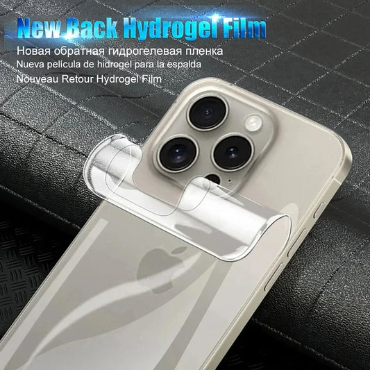 2-in-1 Hydrogel + Tempered Glass for iPhone 11–16 Pro Max Lens & Screen