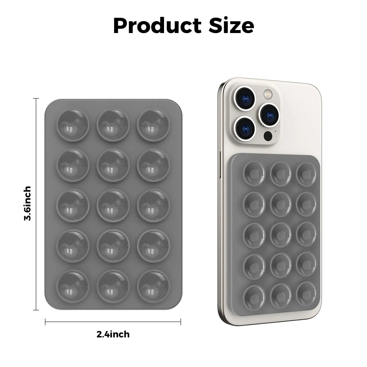 Magnetic Silicone Suction Card Holder Pad for Phone – Adhesive Rubber Mount