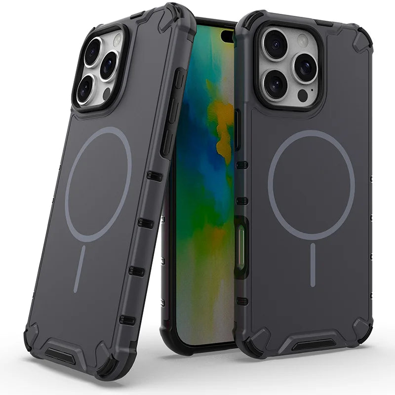 Luxury MagSafe Military-Grade Phone Case for iPhone 16 15 14 Pro Max