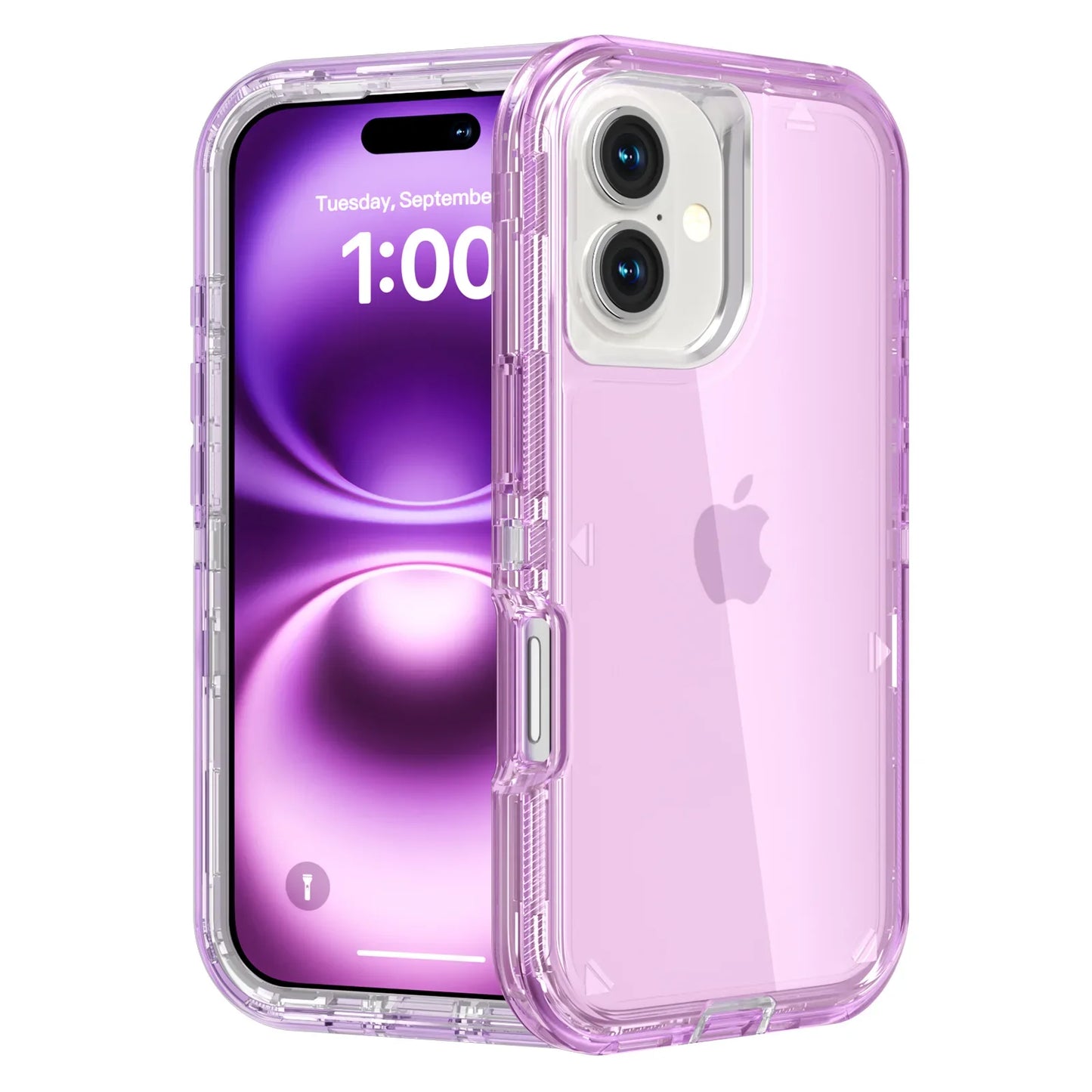 Clear Shockproof Case for iPhone 16/15/14 Pro Max Plus – Heavy Duty