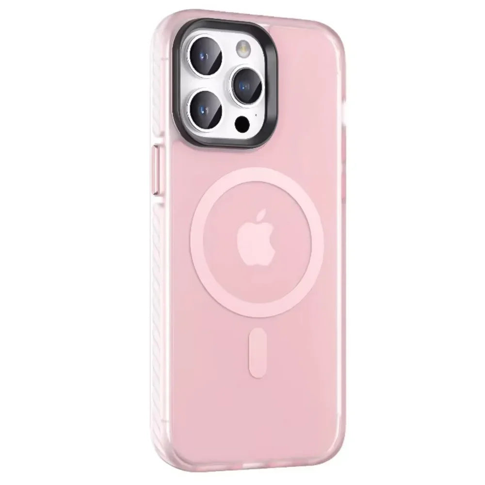 Matte Shockproof MagSafe Case for iPhone 11β16 Pro Max with Wireless Charging