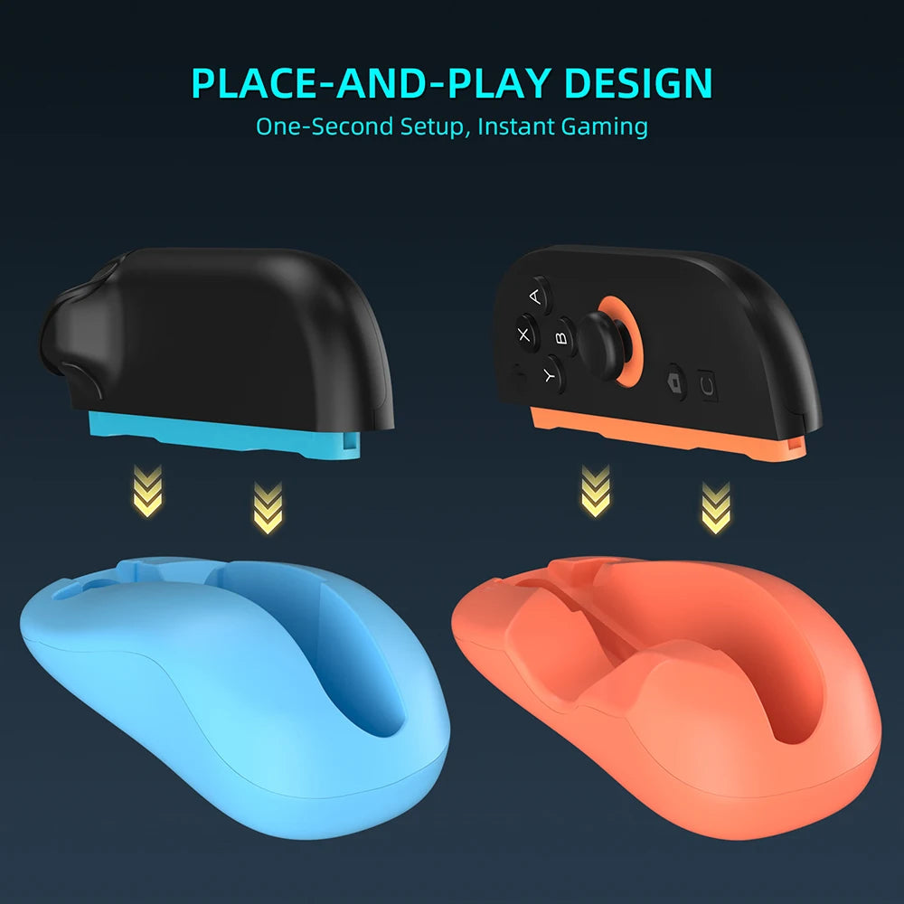 2-Pack Mouse Grip Holders for Switch 2 Joy-Con Left & Right Controllers