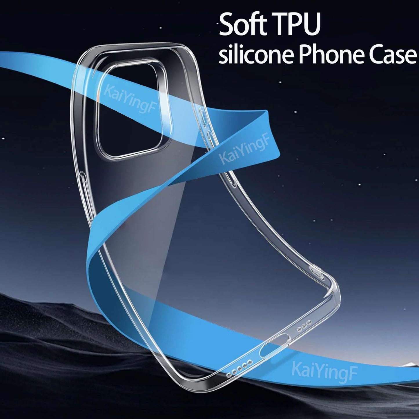 Clear Case for iPhone 8–16 Pro Max – Soft TPU Back Cover