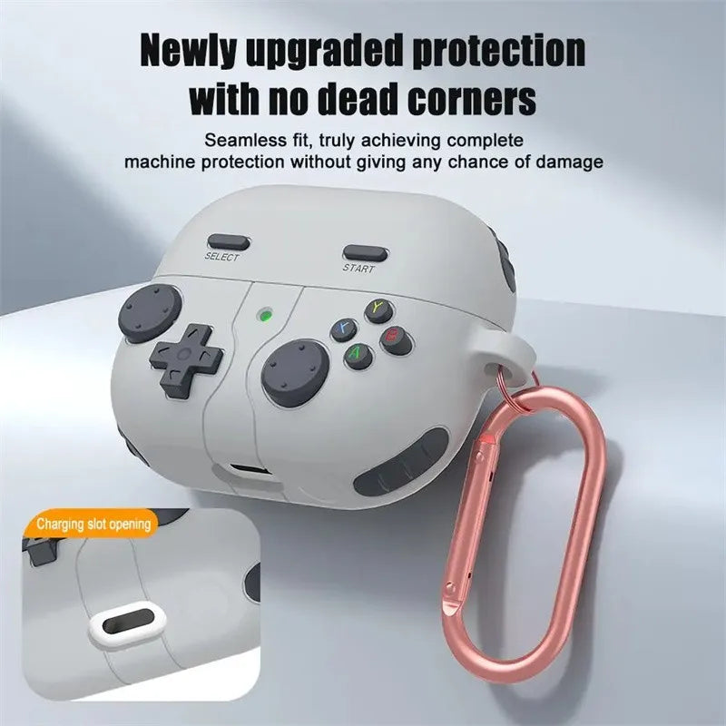 3D Cartoon Game Console Case for Samsung Galaxy Buds 3 / Buds 3 Pro with Hook