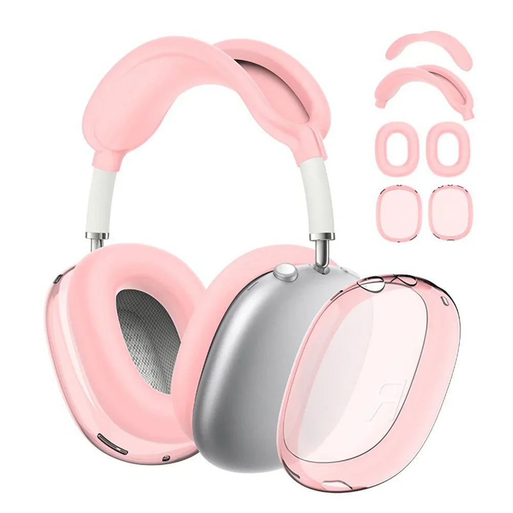 3D Transparent Anti-Scratch Case for AirPods Max - Soft Protective Cover