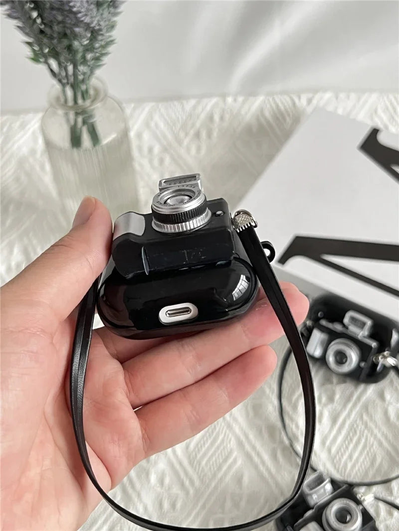 Vintage Camera Silicone Case for AirPods 1 2 3 & Pro – Retro Protective Cover