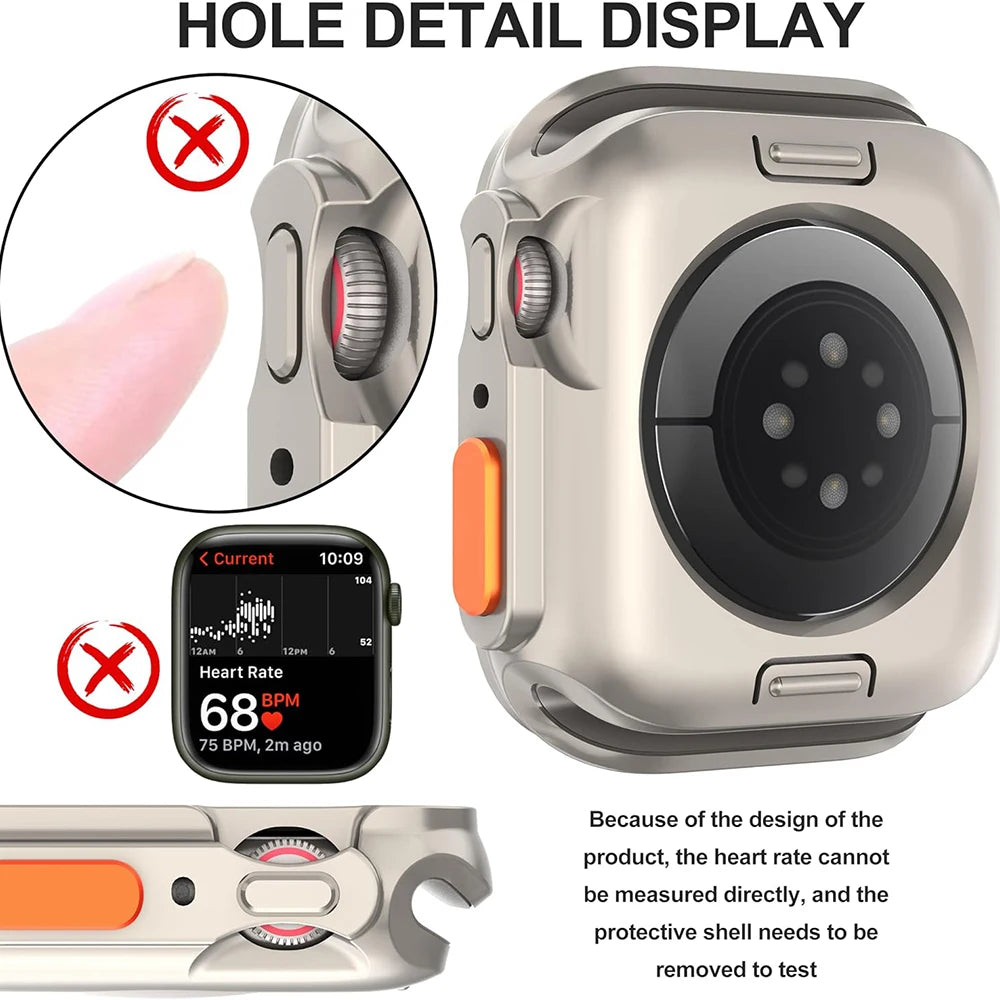 Shockproof TPU Bumper Case for Apple Watch Ultra 9 8 7 6 SE 45/41/44/40mm