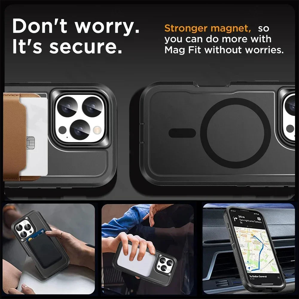 Heavy Duty Kickstand Case for iPhone 13 12 11 Pro Max Plus – Shockproof