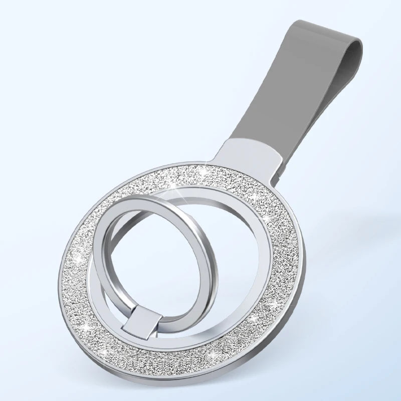 Glitter MagSafe Phone Holder for iPhone 12–16 – Ring & Stand Mount
