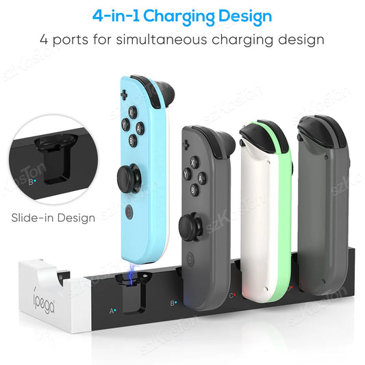 Joy-Con Charging Dock Station for Nintendo Switch & OLED – 4-Controller Charger