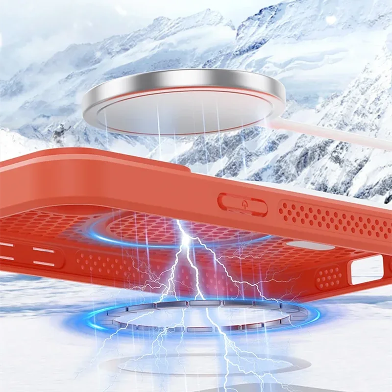 Cooling Magnetic Case for iPhone 14 Pro Max Plus – MagSafe Compatible