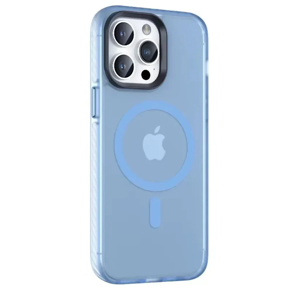 Matte MagSafe Case for iPhone 11–16 Pro Max – Shockproof & Magnetic