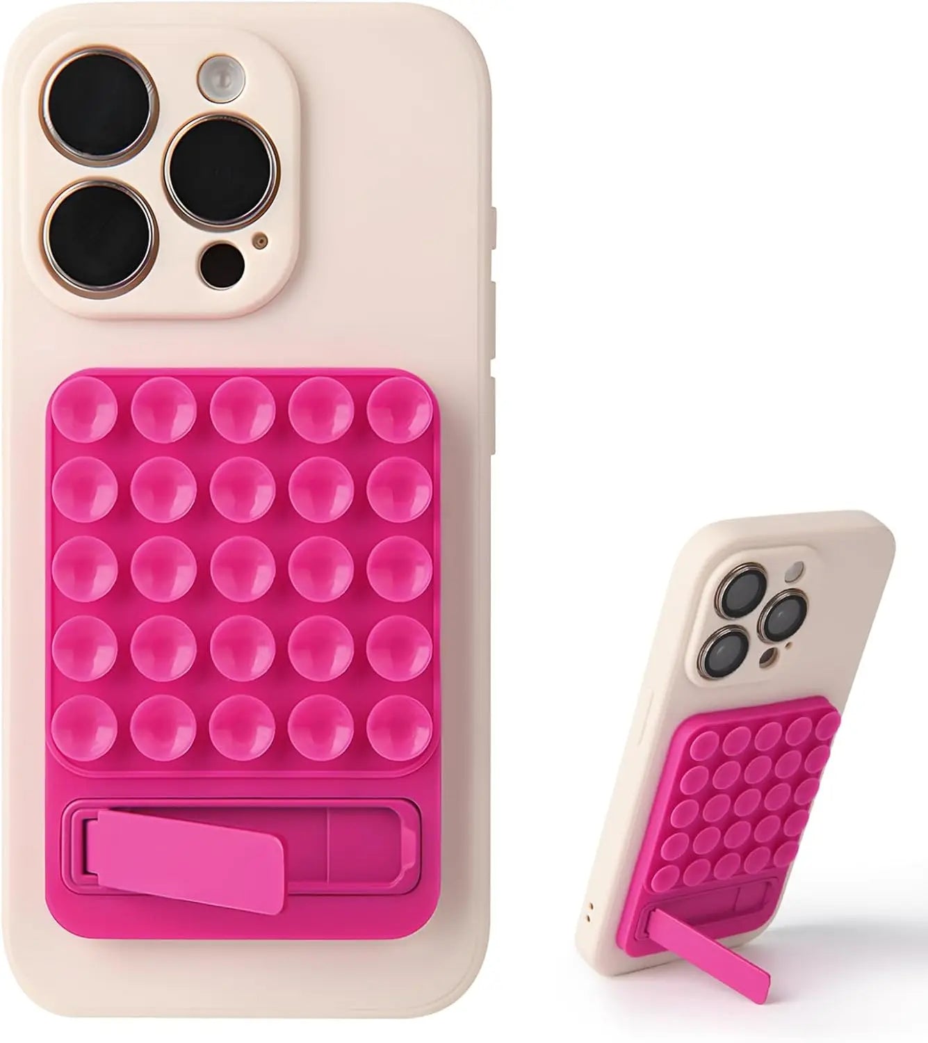 Foldable Silicone Suction Phone Holder for Mirror & Shower