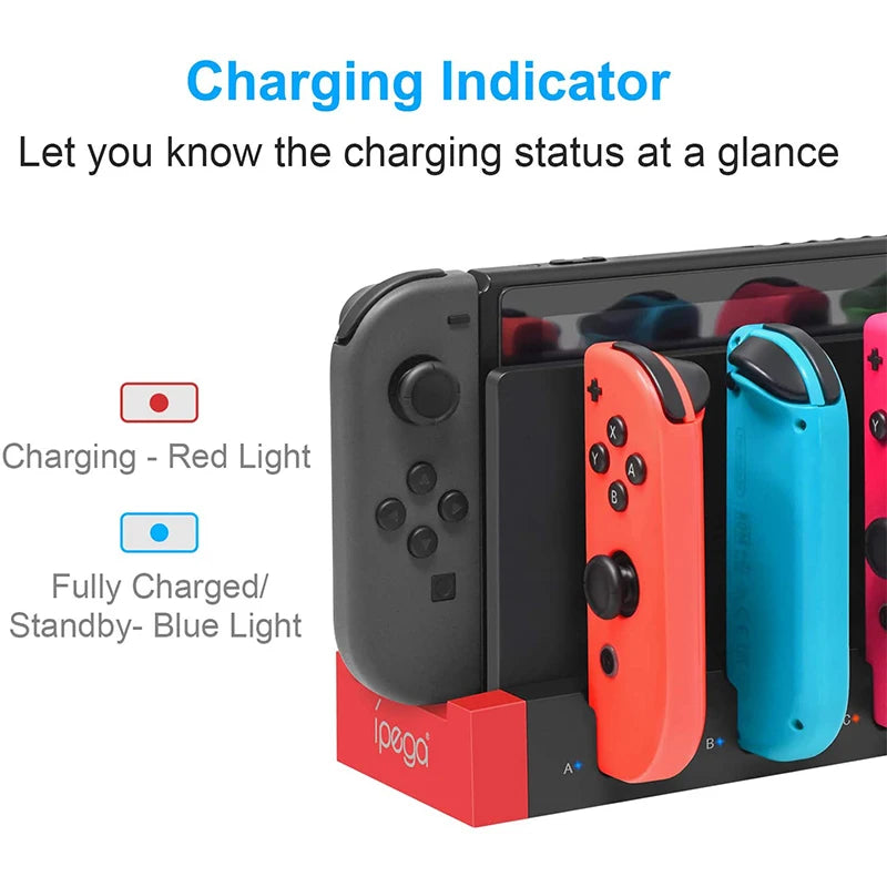 Joy-Con Charging Dock Station Hub for Nintendo Switch with USB Support