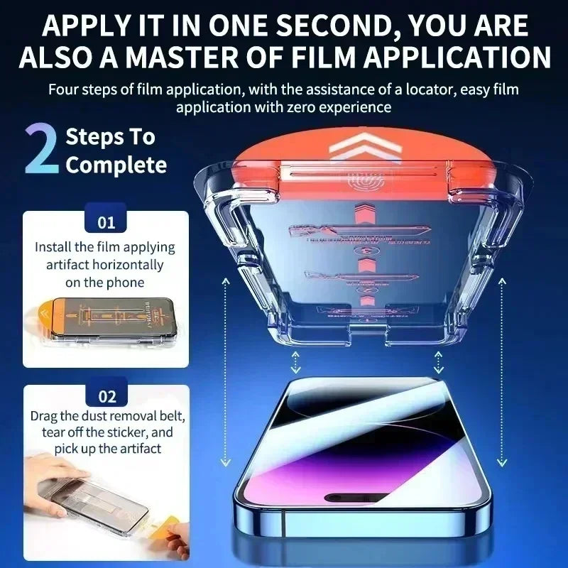 3-Pack Matte Screen Protectors for iPhone 11–16 Pro Max – Dust-Free Install