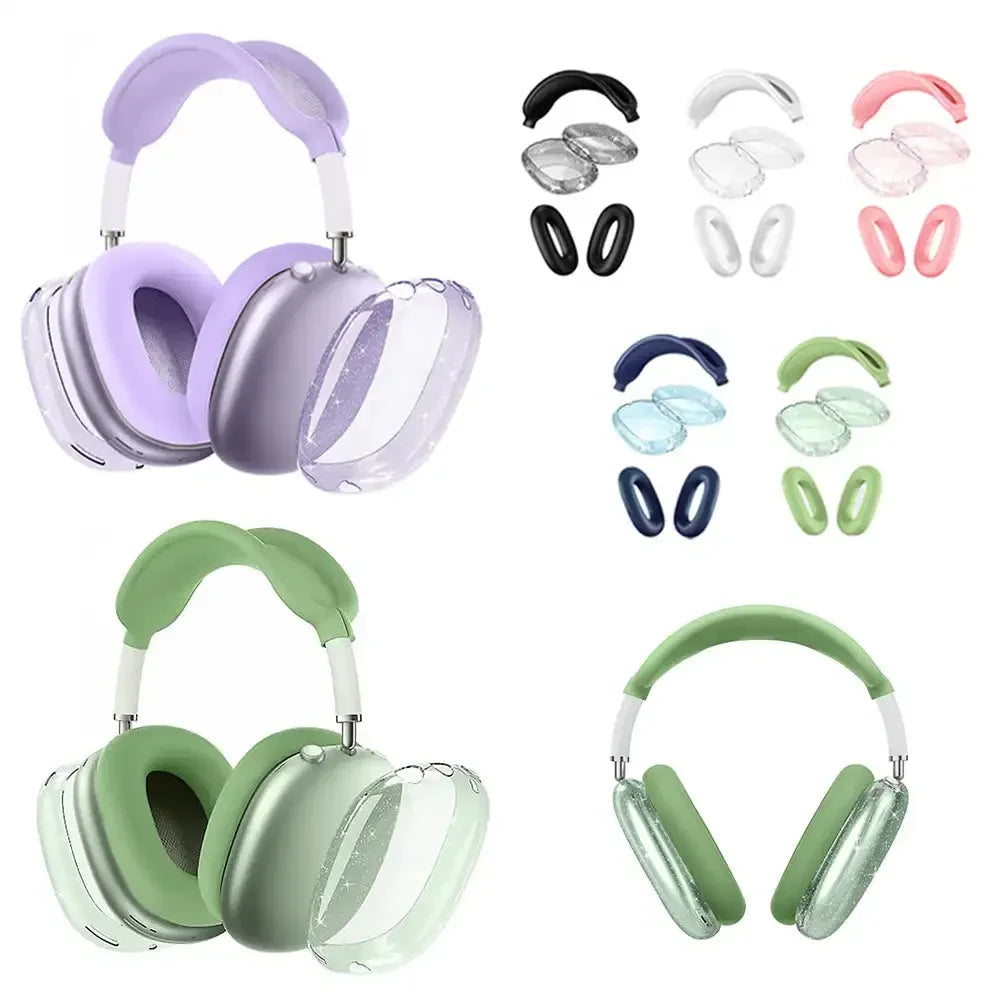 3D Transparent Anti-Scratch Case for AirPods Max - Soft Protective Cover