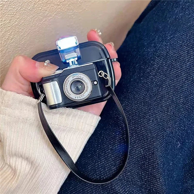 Vintage Camera Silicone Case for AirPods 1 2 3 & Pro – Retro Protective Cover