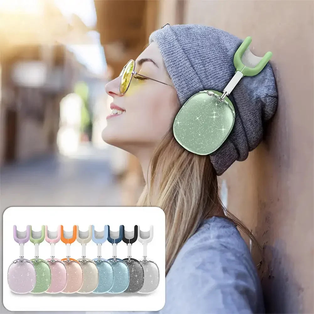 3D Transparent Anti-Scratch Case for AirPods Max - Soft Protective Cover