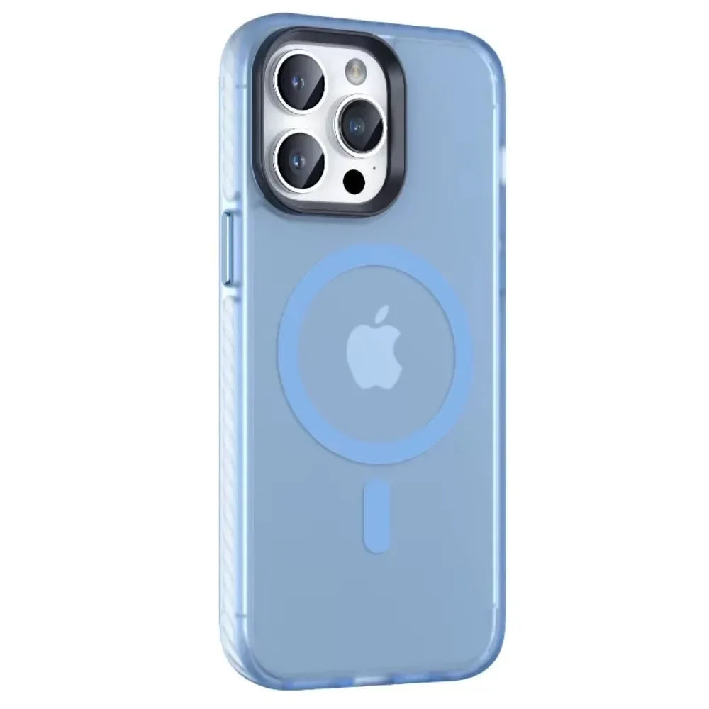 Matte Shockproof MagSafe Case for iPhone 11β16 Pro Max with Wireless Charging